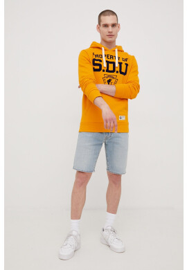 Superdry Суичър в оранжево с принт - Pepit.bg