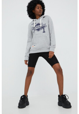 Superdry Суичър в сиво с качулка меланж на - Pepit.bg