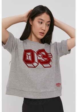 Superdry Суичър мъжки в меланж на зелено - Pepit.bg