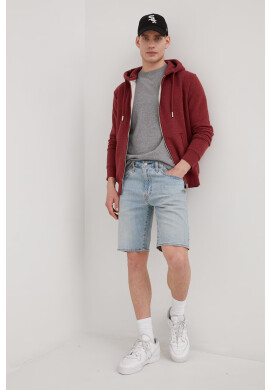 Superdry Суичър в бордо с изчистен дизайн - Pepit.bg