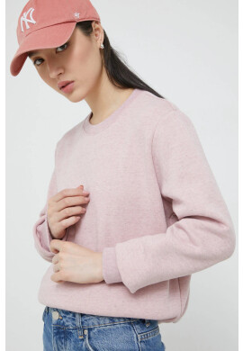 Superdry Суичър в розово меланж на - Pepit.bg