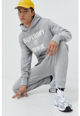 Superdry Суичър в сиво с принт - Pepit.bg