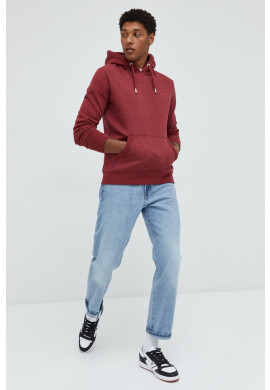 Superdry Суичър в бордо с изчистен дизайн - Pepit.bg