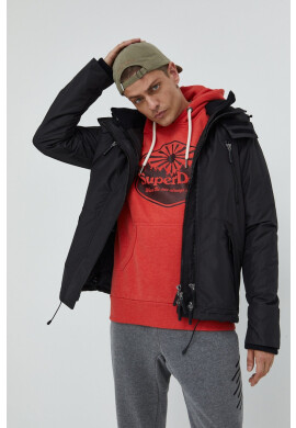 Superdry Суичър в червено с принт - Pepit.bg