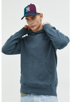 Superdry Суичър в тъмносиньо с качулка с изчистен дизайн - Pepit.bg
