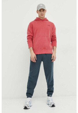 Superdry Суичър в розово с качулка с изчистен дизайн - Pepit.bg