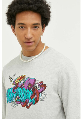Superdry Суичър в сиво с десен - Pepit.bg