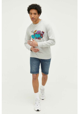 Superdry Суичър в сиво с десен - Pepit.bg