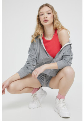 Superdry Суичър в сиво с качулка с изчистен дизайн - Pepit.bg
