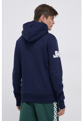 Superdry Суичър мъжки в тъмносиньо с апликация - Pepit.bg