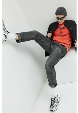 Superdry Суичър в оранжево с принт - Pepit.bg