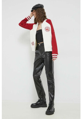 Superdry Суичър в бяло с апликация - Pepit.bg
