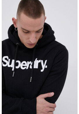 Superdry Суичър в черно с изчистен дизайн - Pepit.bg