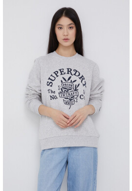 Superdry Суичър в зелено с изчистен дизайн - Pepit.bg