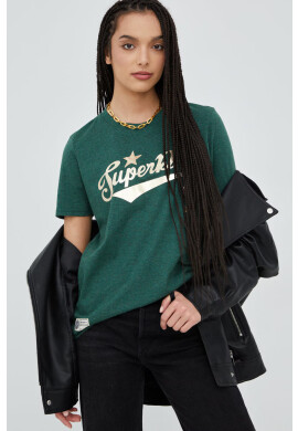 Superdry Тениска в зелено - Pepit.bg