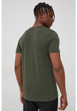 Superdry Тениска в меланж на зелено - Pepit.bg