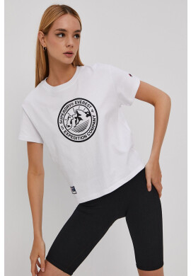 Superdry Тениска дамска в бяло - Pepit.bg