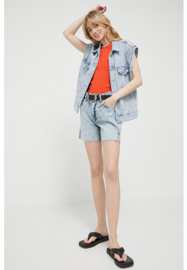 Superdry Топ дамски в оранжево - Pepit.bg