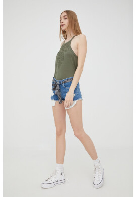Superdry Топ с лен - Pepit.bg