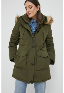 Superdry Яке в зелено със зимна изолация - Pepit.bg