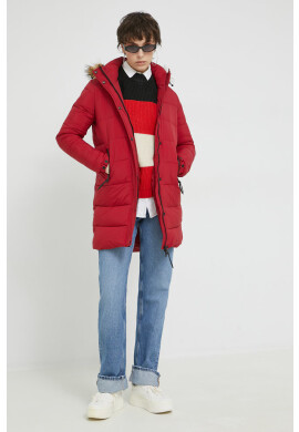 Superdry Яке в червено със зимна изолация - Pepit.bg