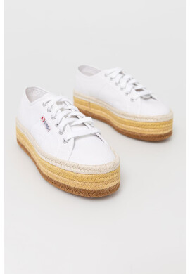 Superga Еспадрили в бяло с платформа - Pepit.bg