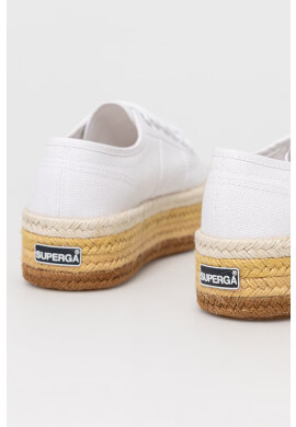 Superga Еспадрили в бяло с платформа - Pepit.bg
