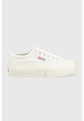 Superga Ниски кецове 2631 STRIPE PLATFORM в бяло S5111SW - Pepit.bg
