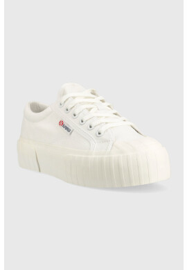 Superga Ниски кецове 2631 STRIPE PLATFORM в бяло S5111SW - Pepit.bg