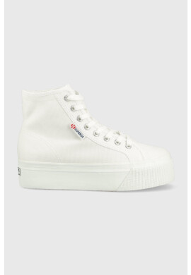 Superga Високи кецове в бяло - Pepit.bg