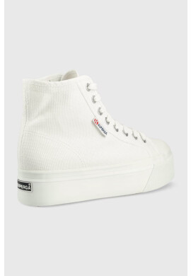 Superga Високи кецове в бяло - Pepit.bg