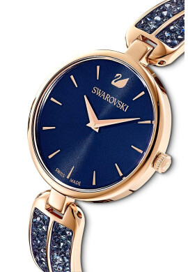 Swarovski Часовник дамски в тъмносиньо - Pepit.bg