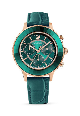 Swarovski Часовник 5452498 OCTEA LUX CHRONO 5452498 Octea Lux Chrono дамски в тюркоазено - Pepit.bg