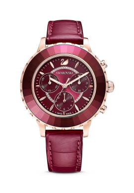 Swarovski Часовник OCTEA LUX CHRONO дамски в розово - Pepit.bg