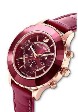 Swarovski Часовник OCTEA LUX CHRONO дамски в розово - Pepit.bg