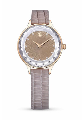 Swarovski Часовник OCTEA NOVA 5649999 дамски в кафяво - Pepit.bg