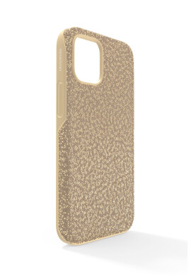 Swarovski Кейс за телефон за iPhone 12 Mini High в златисто - Pepit.bg