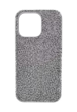 Swarovski Кейс за телефон High iPhone 13 Pro в сребристо - Pepit.bg