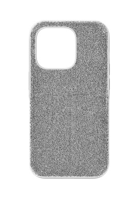 Swarovski Кейс за телефон iPhone 14 Pro в сребристо - Pepit.bg