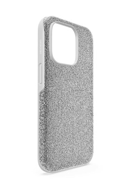Swarovski Кейс за телефон iPhone 14 Pro в сребристо - Pepit.bg