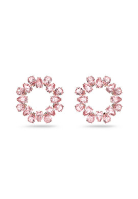 Swarovski Обици в розово - Pepit.bg