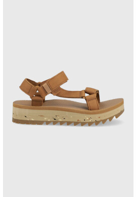 Teva Кожени сандали Universal Ceres в кафяво с платформа 1139950 - Pepit.bg