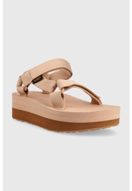Teva Сандали Flatform Universal в бежово с платформа 1008844 - Pepit.bg