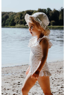 That's mine Цял бебешки бански 5272 в бяло SOPHIE - Pepit.bg