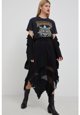 The Kooples Памучна тениска в сиво - Pepit.bg