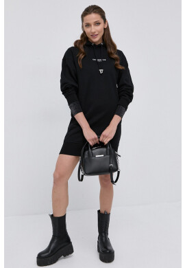 The Kooples Рокля в черно дълъг модел разкроен модел - Pepit.bg