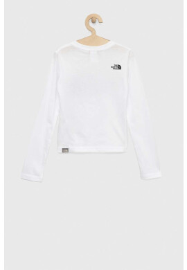 The North Face Детска блуза с дълги ръкави в бяло с принт - Pepit.bg