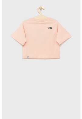 The North Face Детска памучна тениска в розово - Pepit.bg