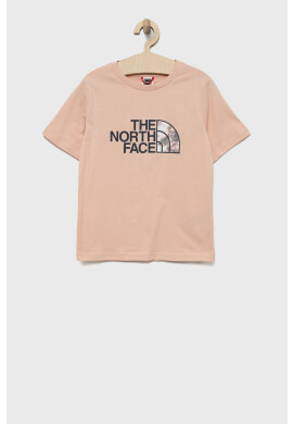 The North Face Детска памучна тениска в розово - Pepit.bg
