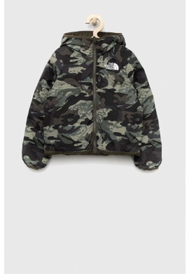 The North Face Детско пухено яке с две лица в зелено - Pepit.bg